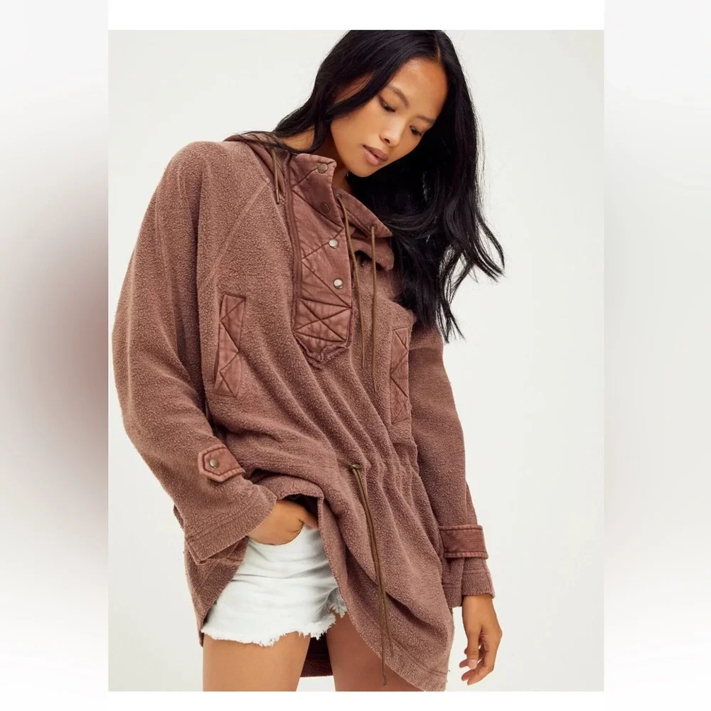 Free People Sadie Surplus Knit Jacket Oversized Hoodie XS - Picture 1 of 7